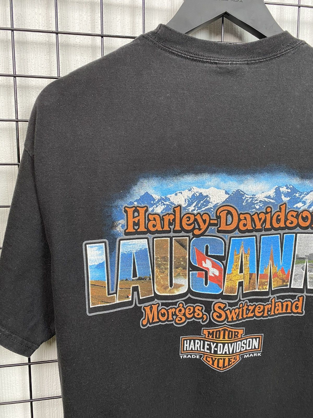 Other Harley Davidson Lausanne Morges Switzerland t shirt Black L Size US L / EU 52-54 / 3 - 18 Thumbnail