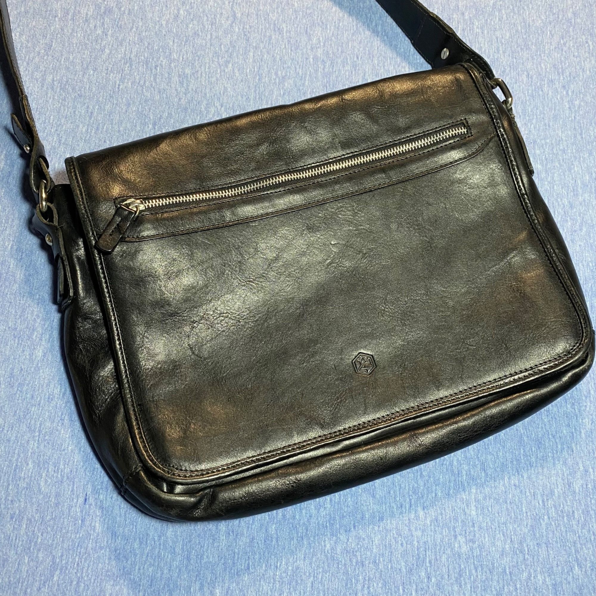 Other In Pell Genuine Leather 13" Messenger Bag with Adjustable St Size ONE SIZE - 1 Thumbnail