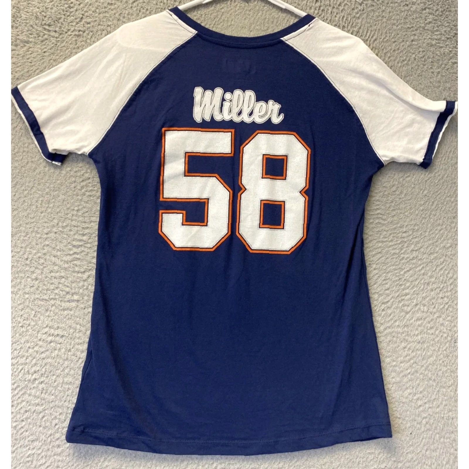 NFL NFL Team Apparel Womens L Denver Broncos 58 T Shirt Navy / 101-32 Size L / US 10 / IT 46 - 7 Thumbnail