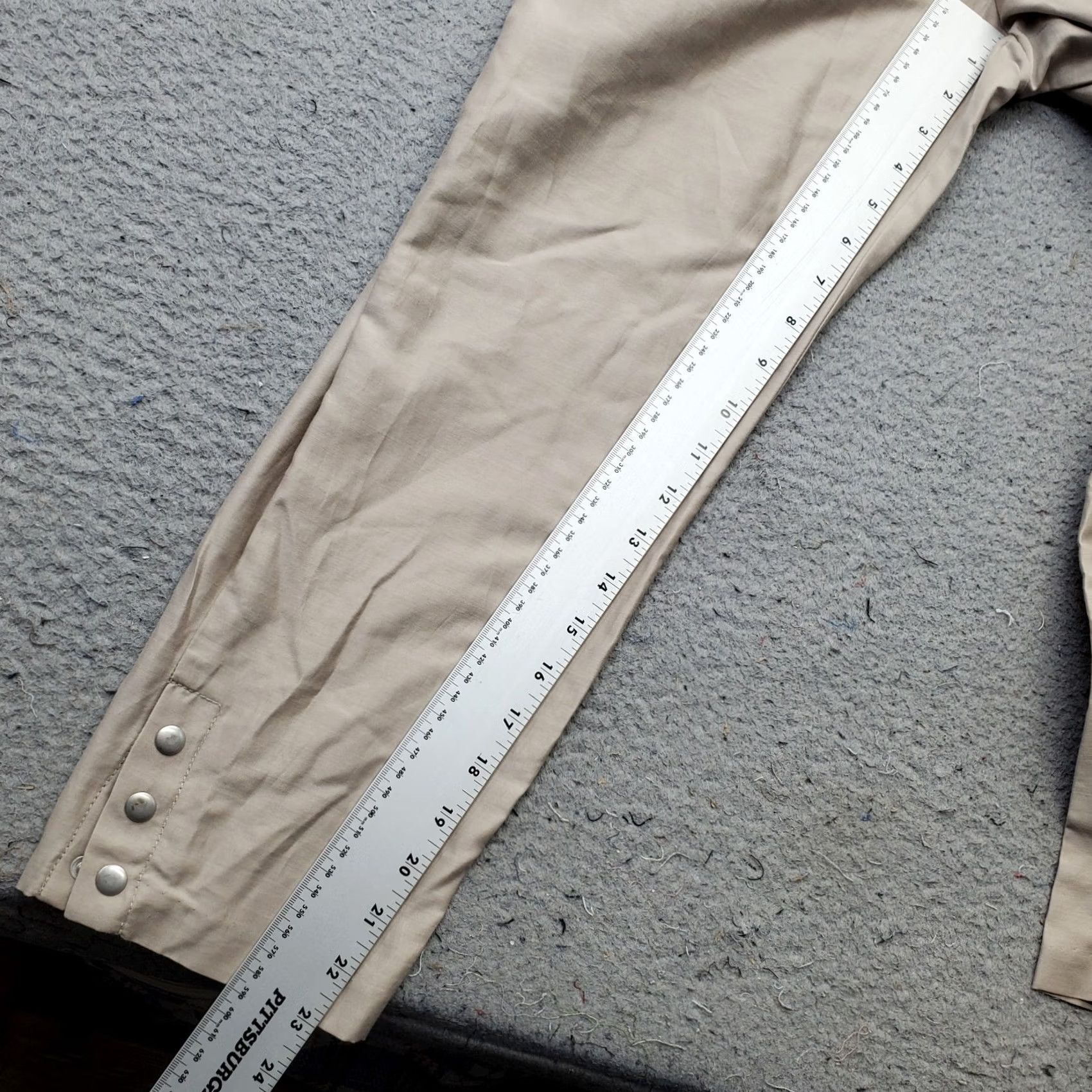 Armani Exchange Armani Exchange Jumpsuit Womens 0 Tan Sleeveless V-Neck Snap Front Size 25" / US 0 / IT 36 - 5 Thumbnail