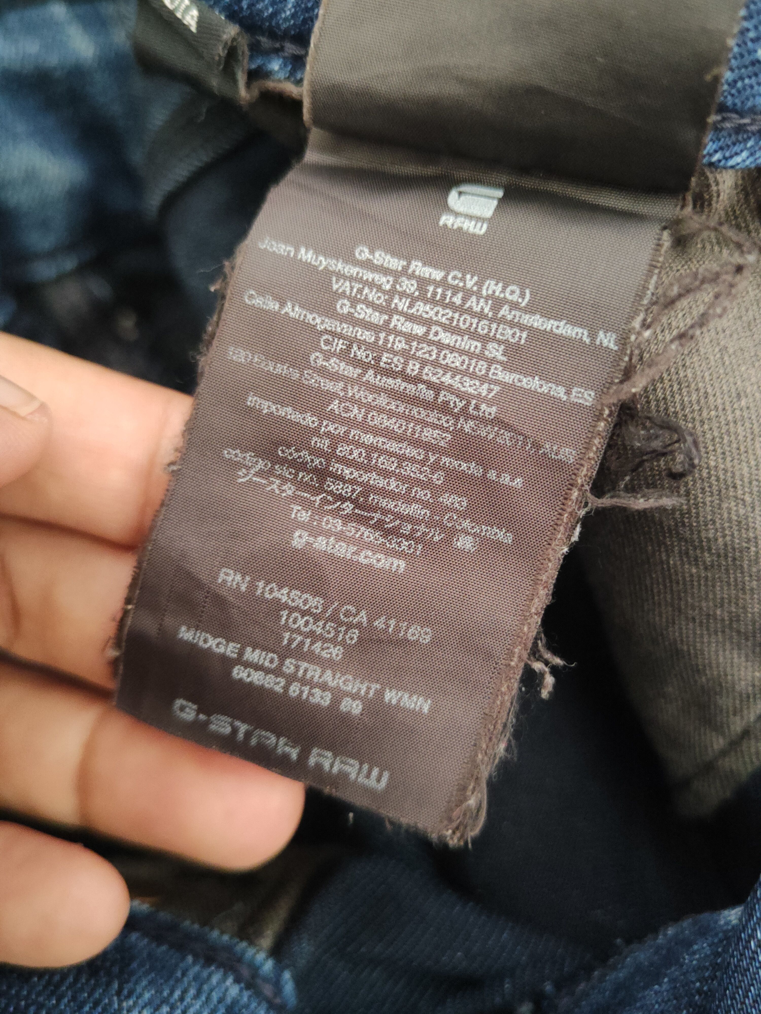 G-Star DL G-Star raw Dark Blue Distressed Ripped Jeans #46-960 Size 26" / US 2 / IT 38 - 14 Thumbnail