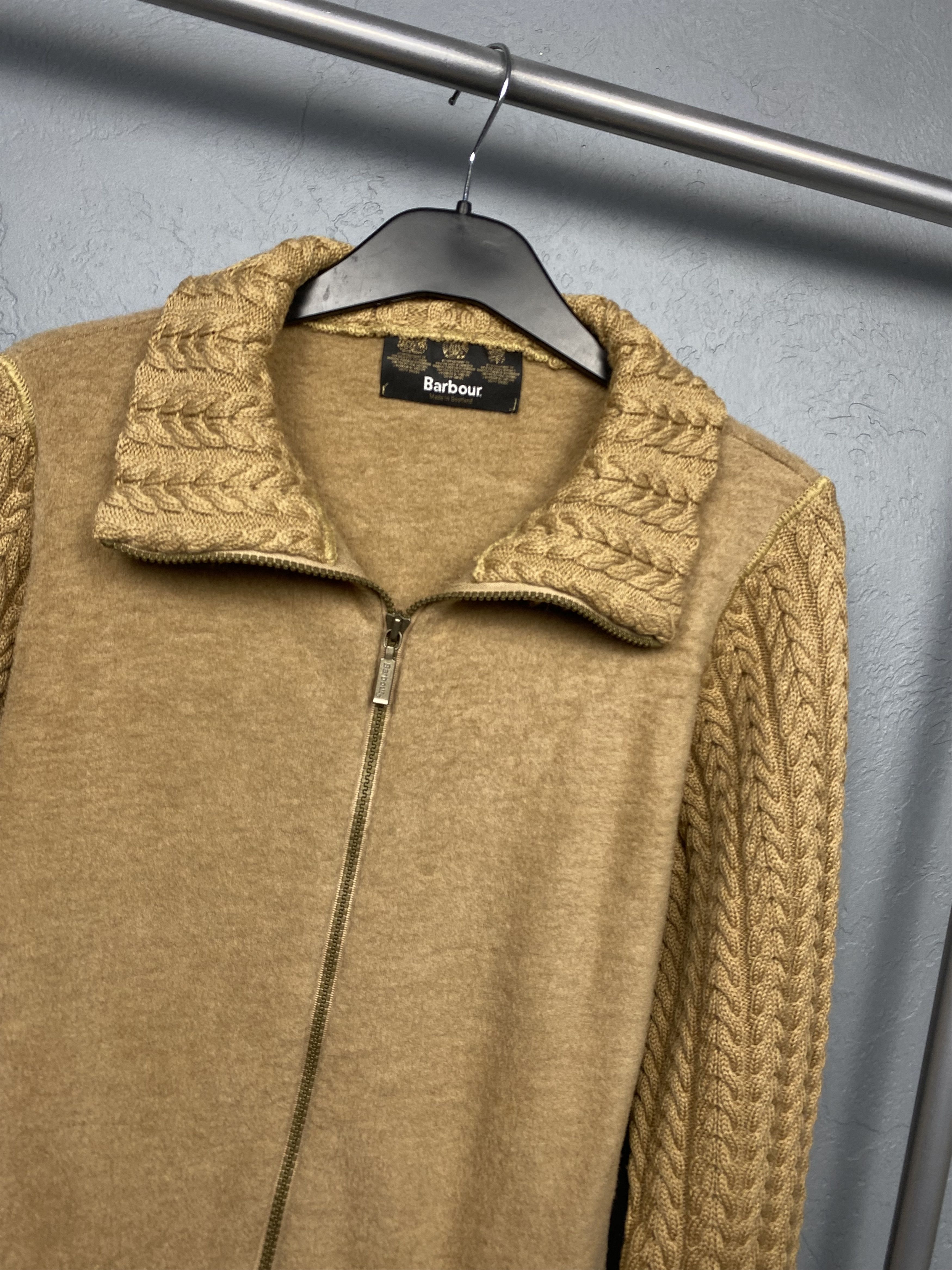 Barbour × Vintage Barbour Vintage Soft Fleece Merino Wool Full Zip Sweater Size M / US 6-8 / IT 42-44 - 2 Thumbnail