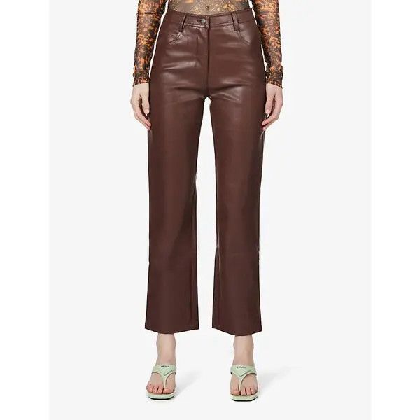 Miaou o1mle0425 Junior Leather Pant in Brown Size 30" / US 8 / IT 44 - 3 Thumbnail