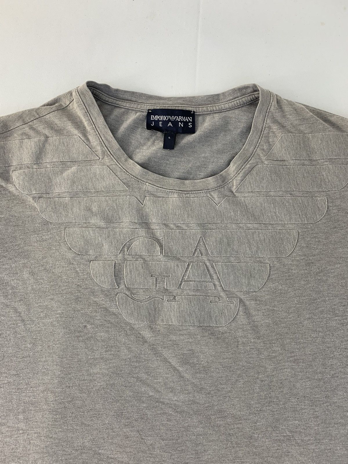 Emporio Armani Emporio Armani Jeans GA Crewneck Big Logo Printed Tee Size US M / EU 48-50 / 2 - 4 Thumbnail