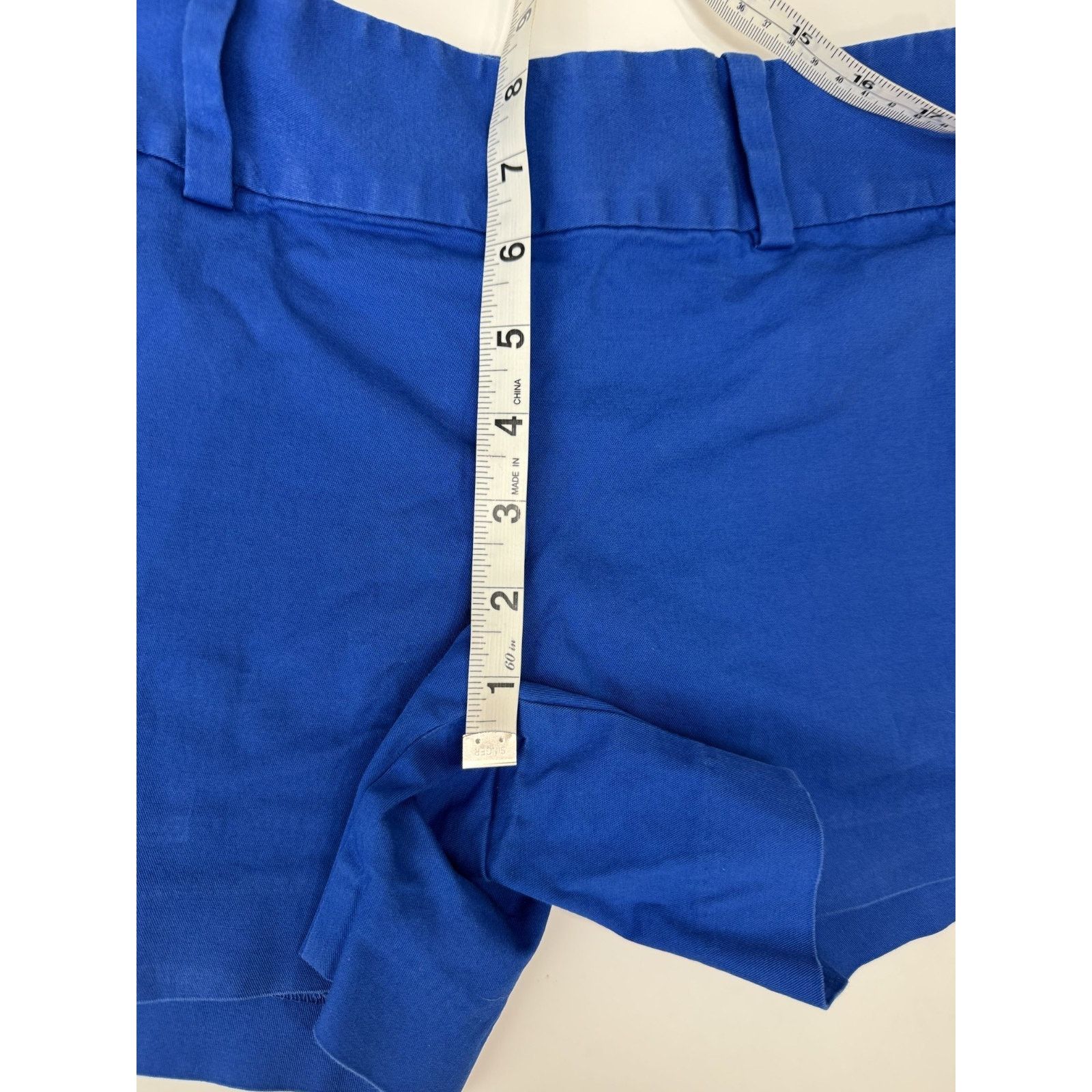 Ann Taylor Ann Taylor Petite 0P Cobalt Blue Tailored Short Stretch Size 26" / US 2 / IT 38 - 7 Thumbnail