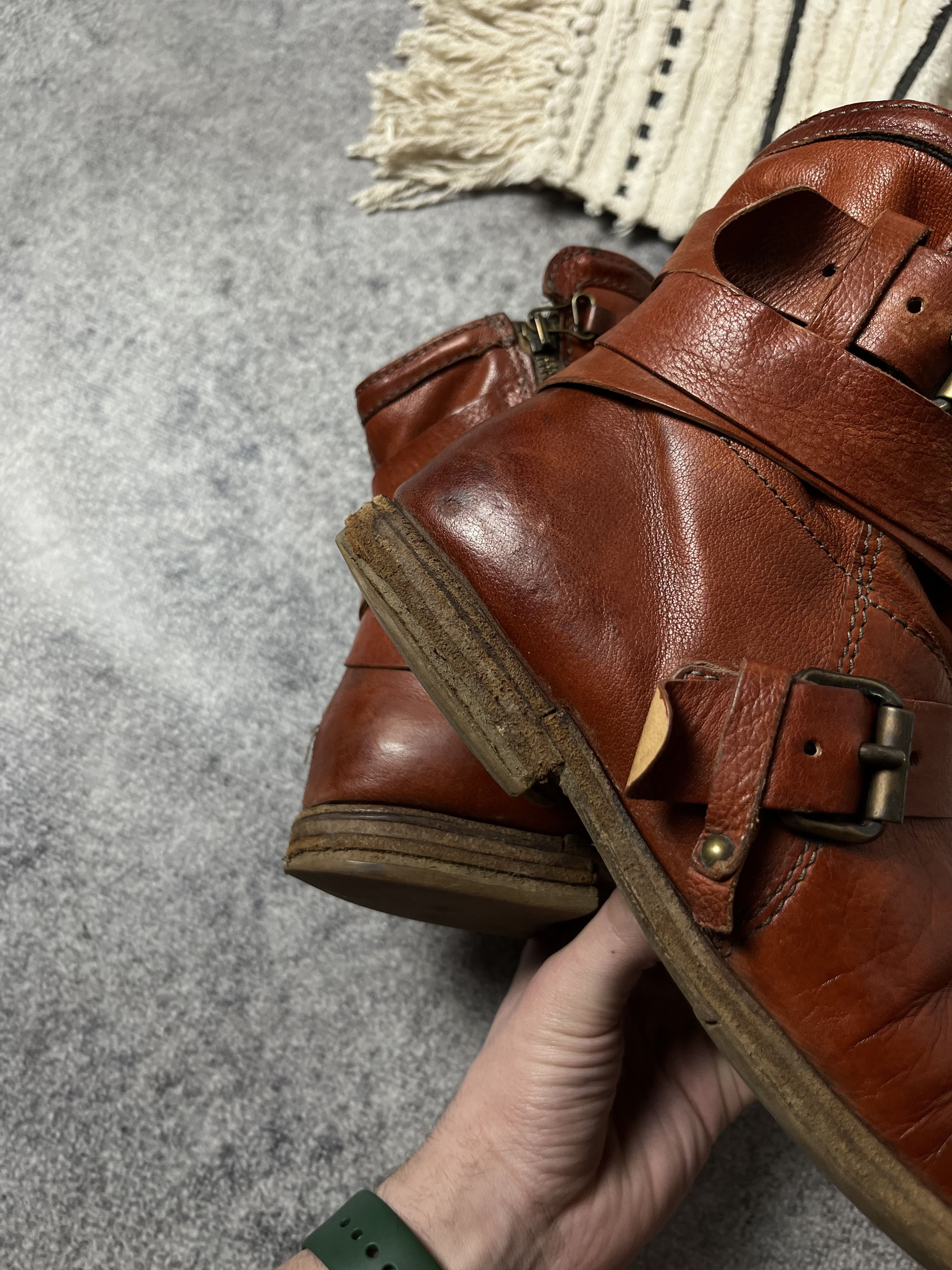 A.S.98 🔥A.S.98 AIRSTEP STRAPS LEATHER 90'S BOOTS GUIDI VIBE Size US 7 / EU 40 - 12 Thumbnail