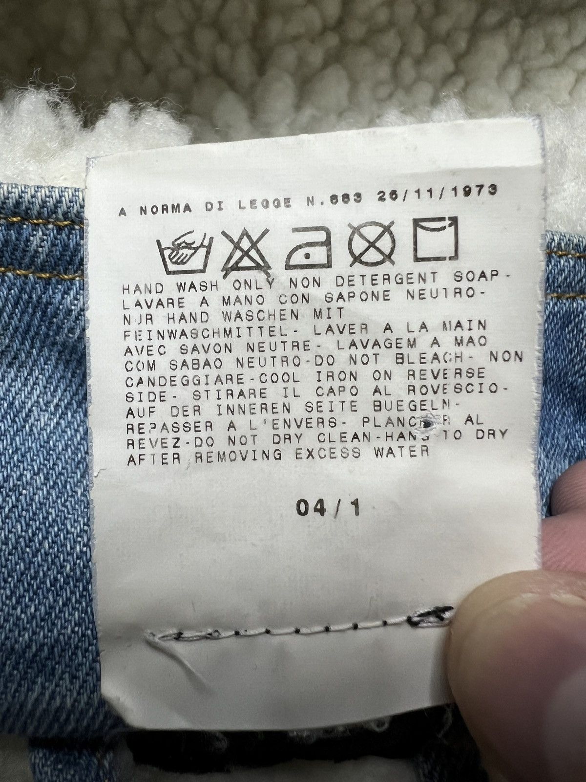 Dolce & Gabbana Vintage Dolce & Gabbana Zip-Up Sherpa Archive Denim Jacket Size US M / EU 48-50 / 2 - 16 Thumbnail