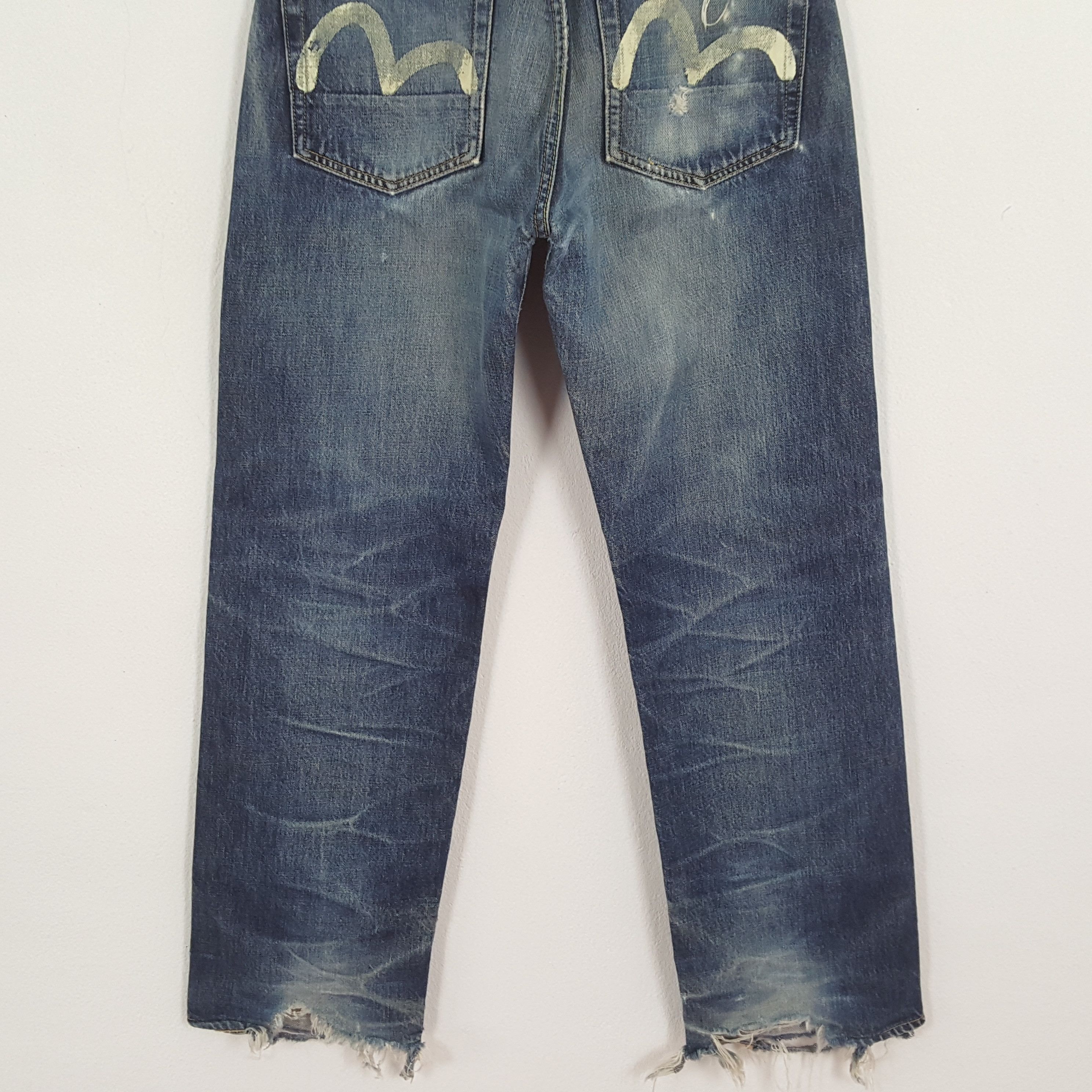 Evisu × Japanese Brand × Vintage Vintage EVISU Japanese Brand Daicock Custom Distressed Jeans Size US 28 / EU 44 - 6 Thumbnail