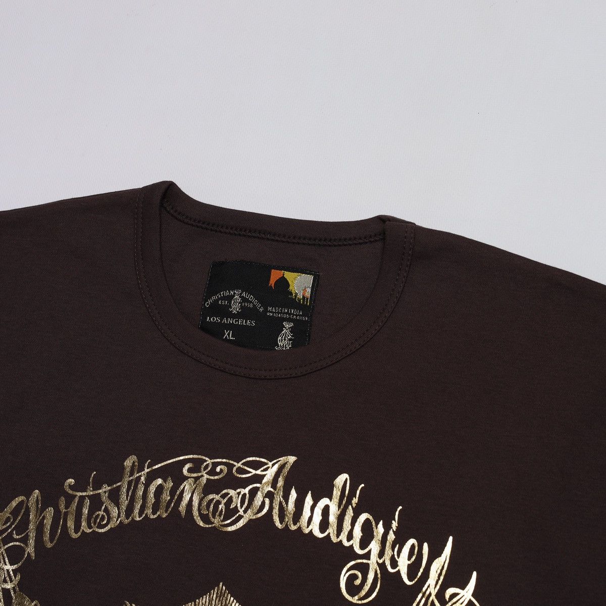 Christian Audigier Christian Audigier Brown Los Angeles Tee Size US XL / EU 56 / 4 - 5 Thumbnail