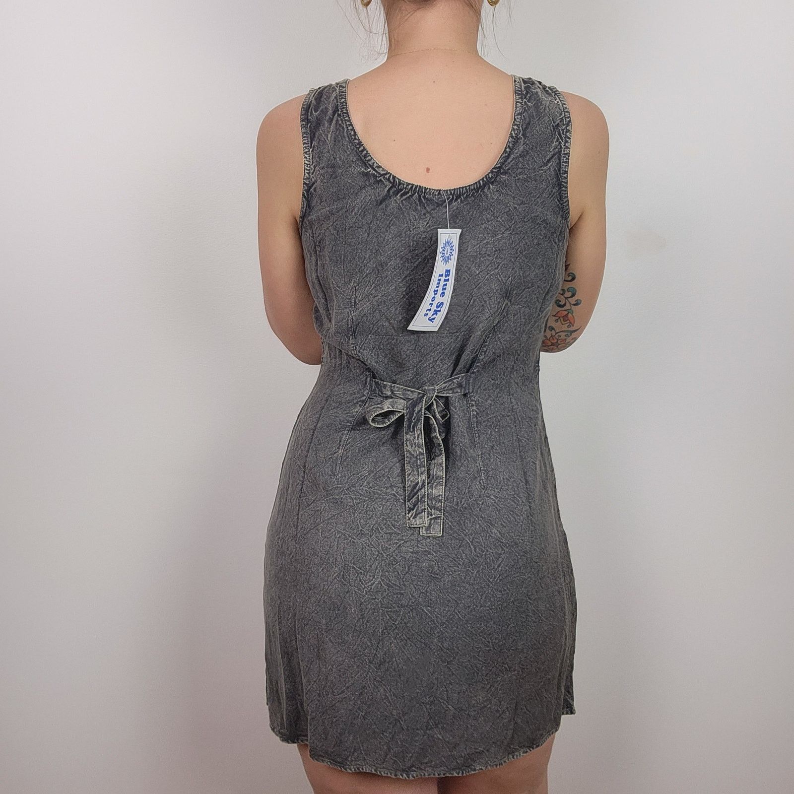 Other Hippie Festival Sun Dress Blue Sky Embroidered S-M Size S / US 4 / IT 40 - 5 Thumbnail