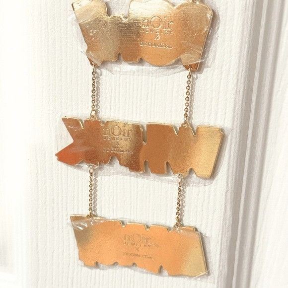 DC Comics nOir Jewelry x DC Comics Pop Art Long Gold Necklace Size ONE SIZE - 4 Thumbnail
