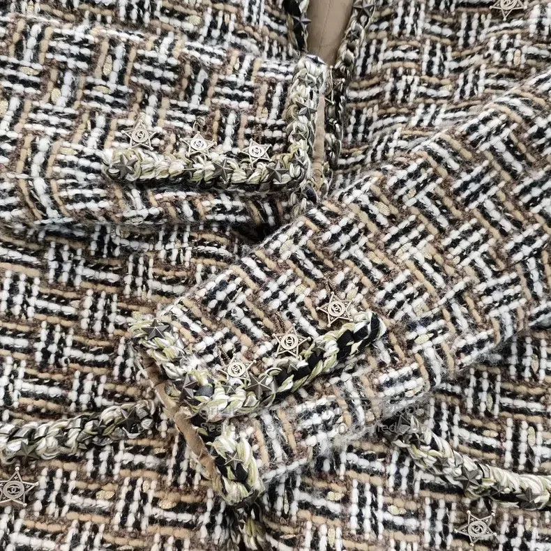 Chanel Chanel Dallas series white gold colour-blocked tweed coat Size XS / US 0-2 / IT 36-38 - 7 Thumbnail
