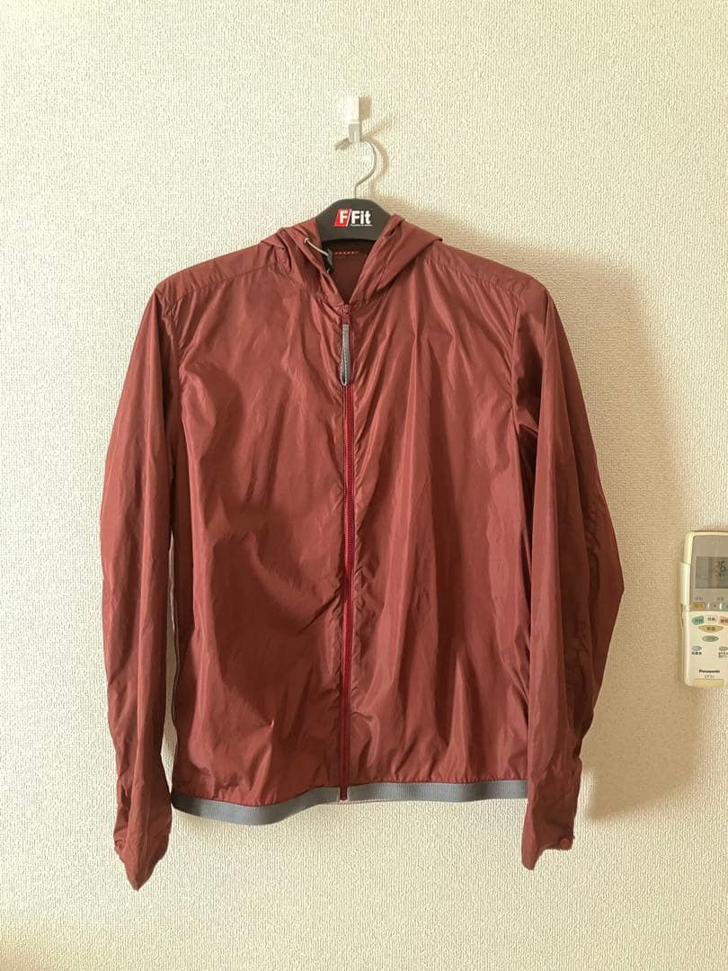 PRADA SPORT Dark Red Hooded Jacket 2000SS