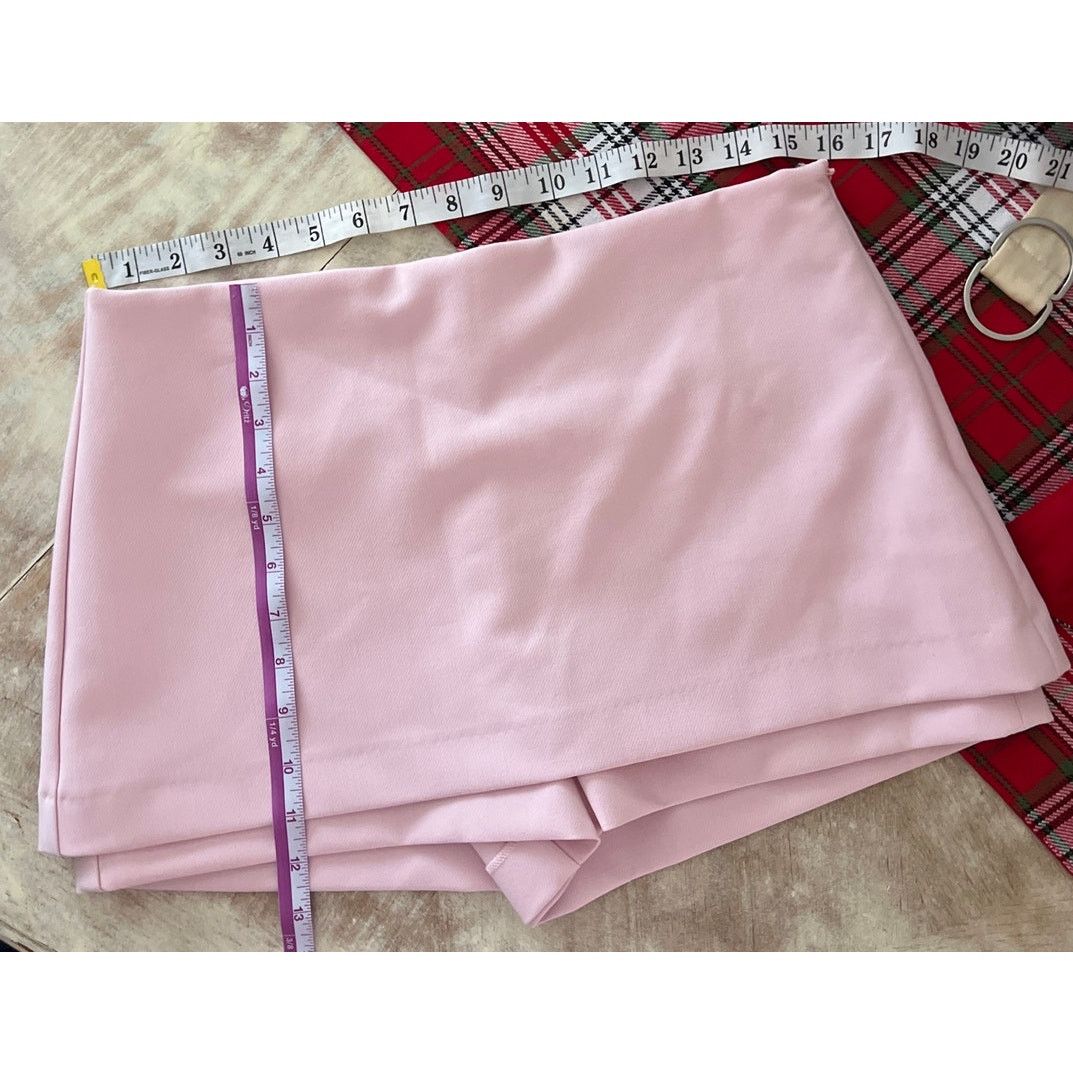 Zara Zara Chalk Pink Low rise Skort Medium Size 32" / US 10 / IT 46 - 5 Thumbnail