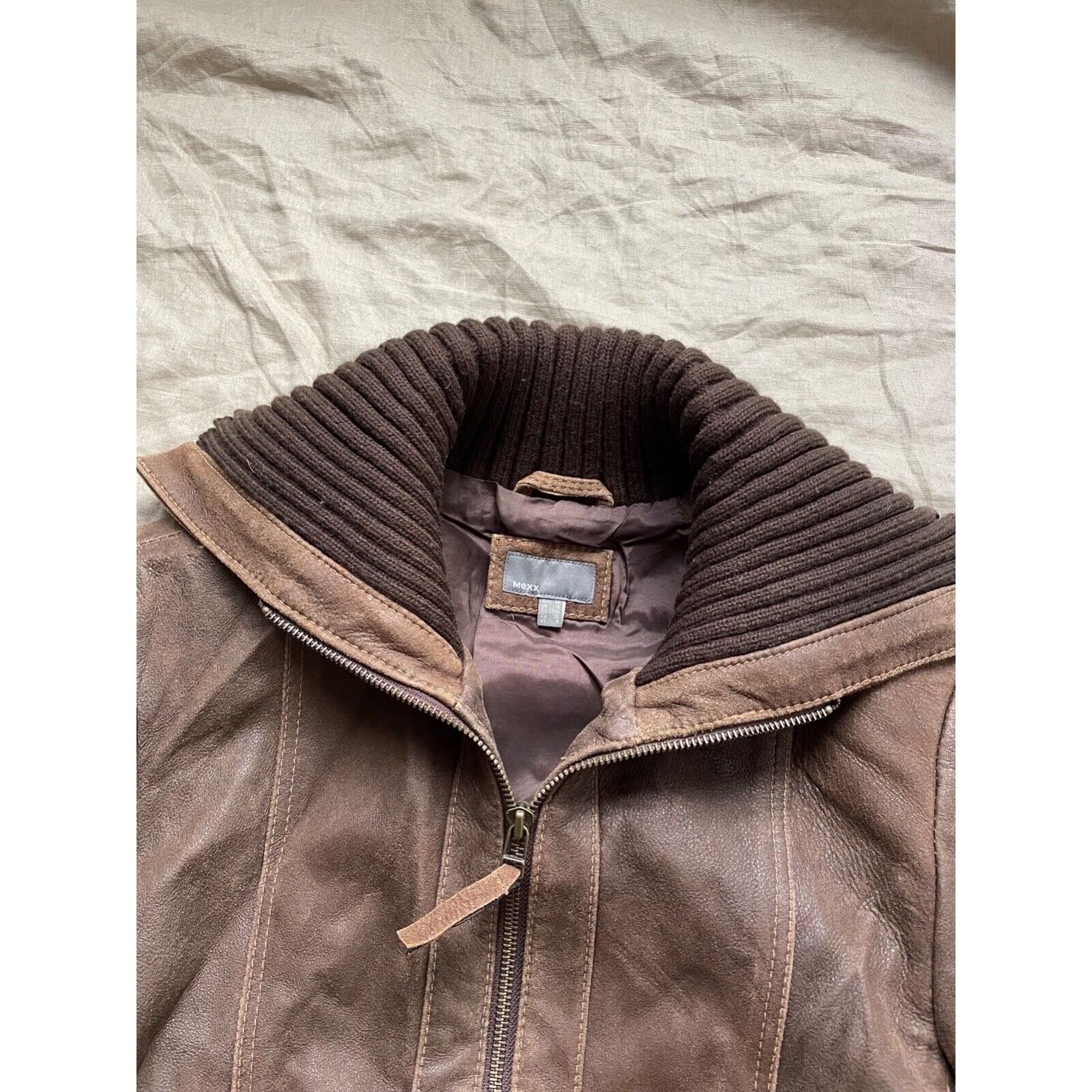 Mexx Mexx Y2K Vintage Lamb Leather Belted Jacket 8310AC Size M / US 6-8 / IT 42-44 - 5 Thumbnail