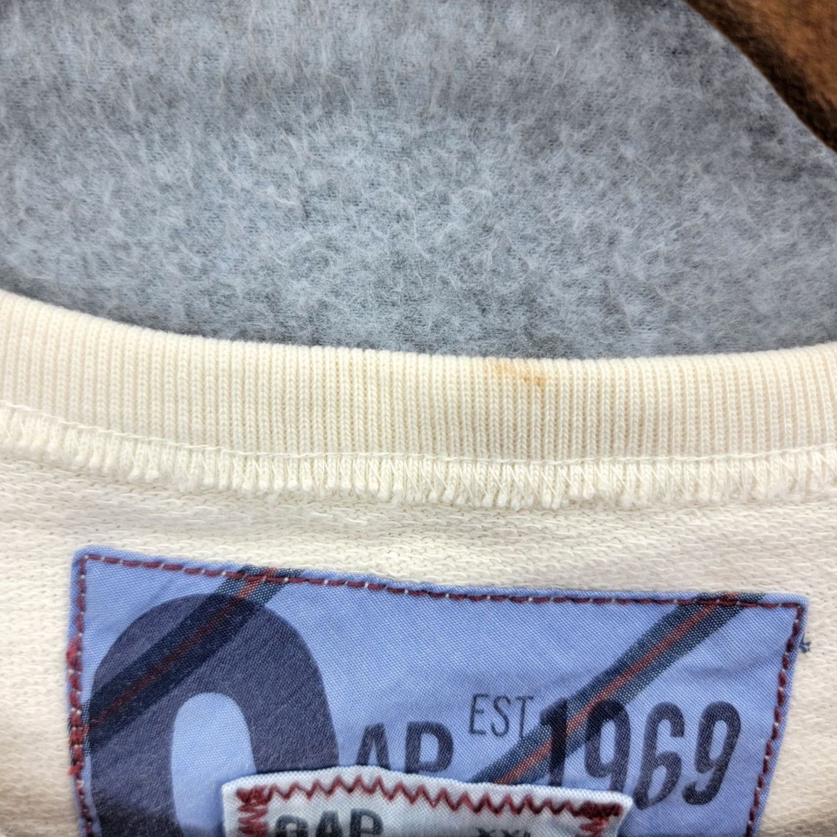 Gap Gap Mens XXL Pullover Y2K RN54023 Vintage Beige Sweater Shirt? Size US XXL / EU 58 / 5 - 4 Thumbnail
