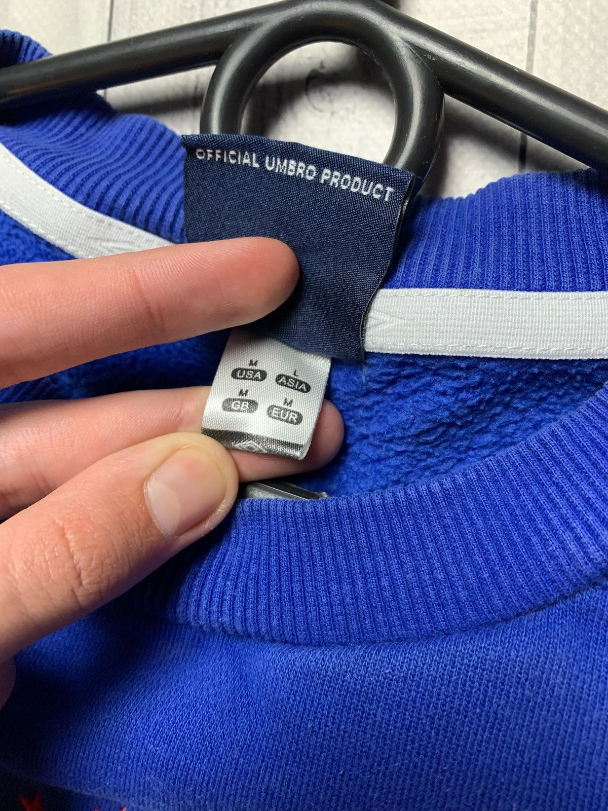 Umbro Vintage Umbro soccer sweatshirt logo Rangers blue size m Size US M / EU 48-50 / 2 - 4 Thumbnail