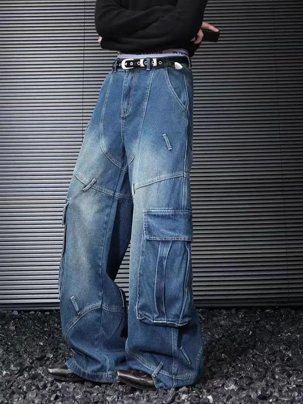 Japanese Brand VIBE vintage multi-pocket work baggy jeans Size US 32 / EU 48 - 7 Thumbnail