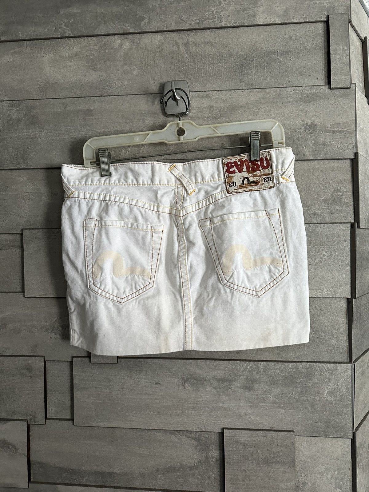 image of Evisu Skirt in White, Women's (Size 30)