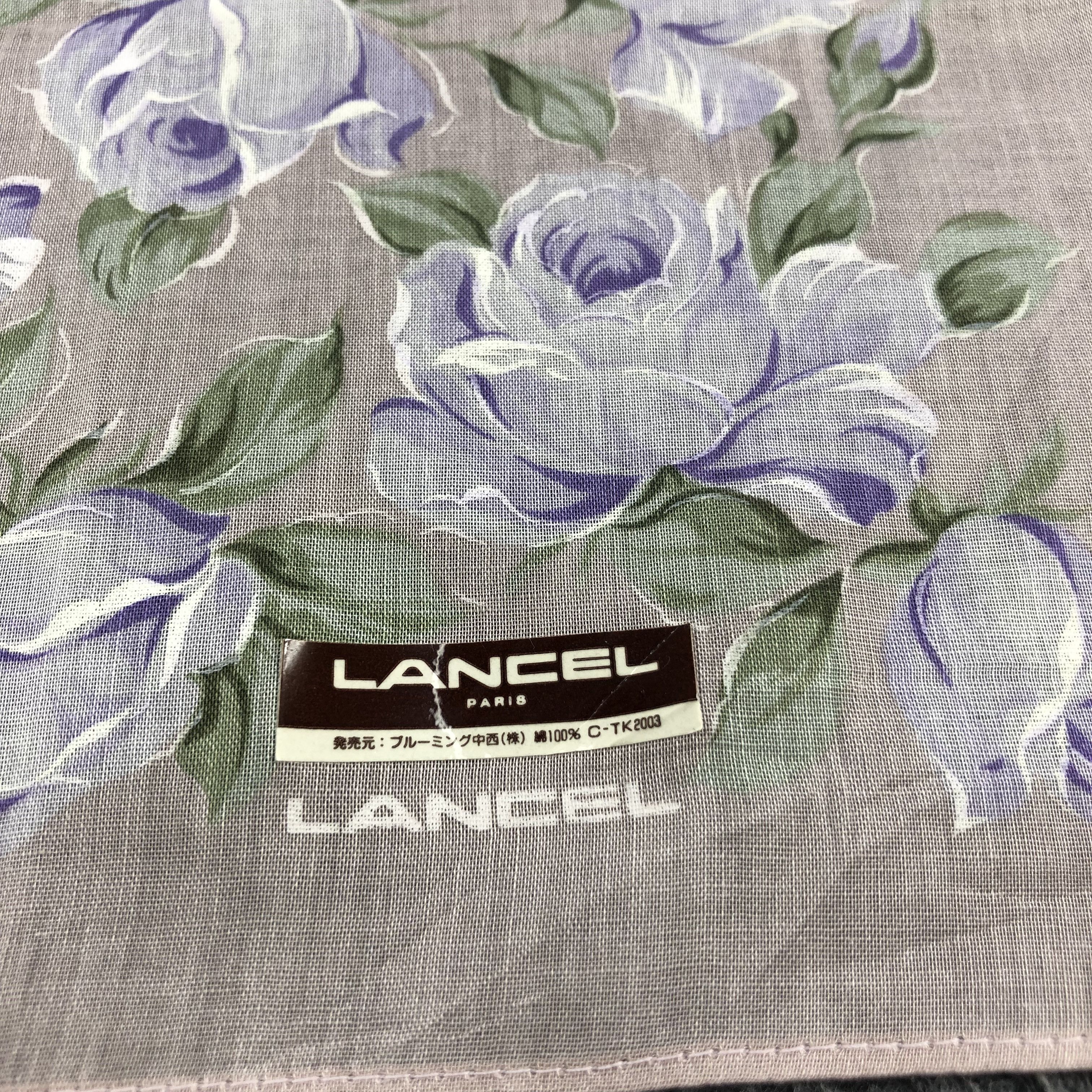 Lancel Lancel Floral Handkerchief Neckerchief Bandana H1317 Size ONE SIZE - 3 Thumbnail