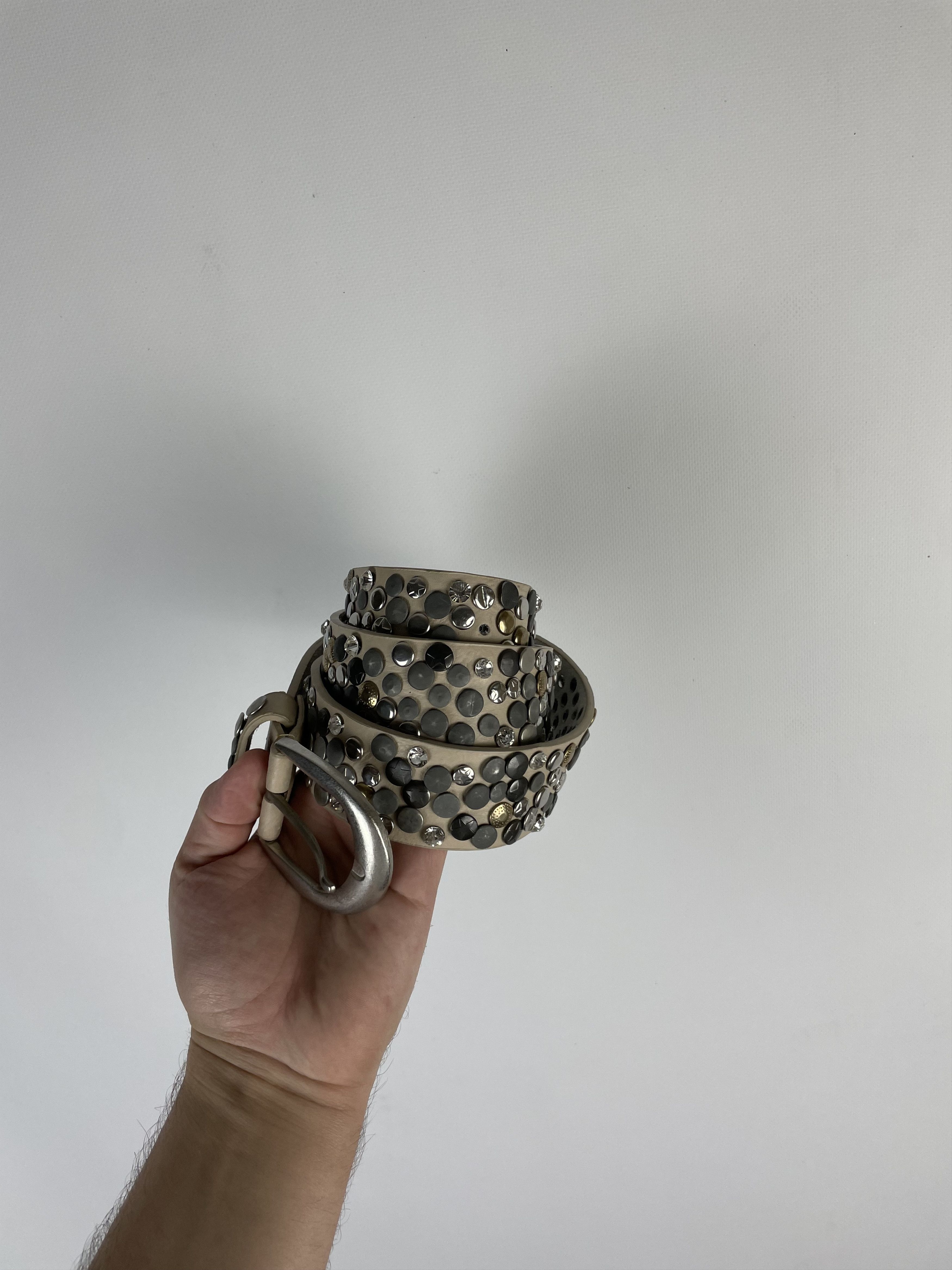 Japanese Brand × Vintage Vintage Leather belt Avant Garde Style Y2k Size ONE SIZE - 2 Thumbnail