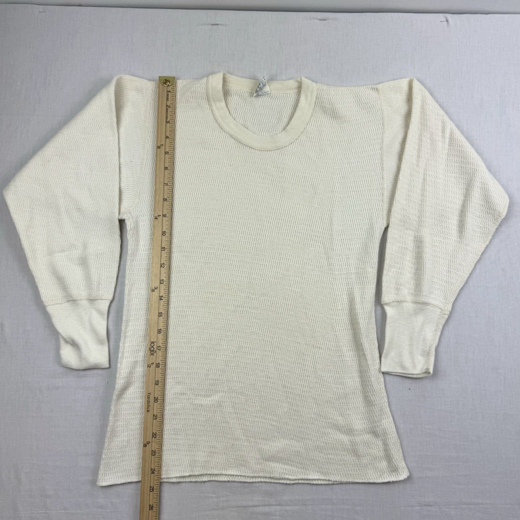 Sears VINTAGE Sears Thermal Undershirt Adult Large White Long Sleeve Grunge 1970s Mens Size US L / EU 52-54 / 3 - 4 Thumbnail