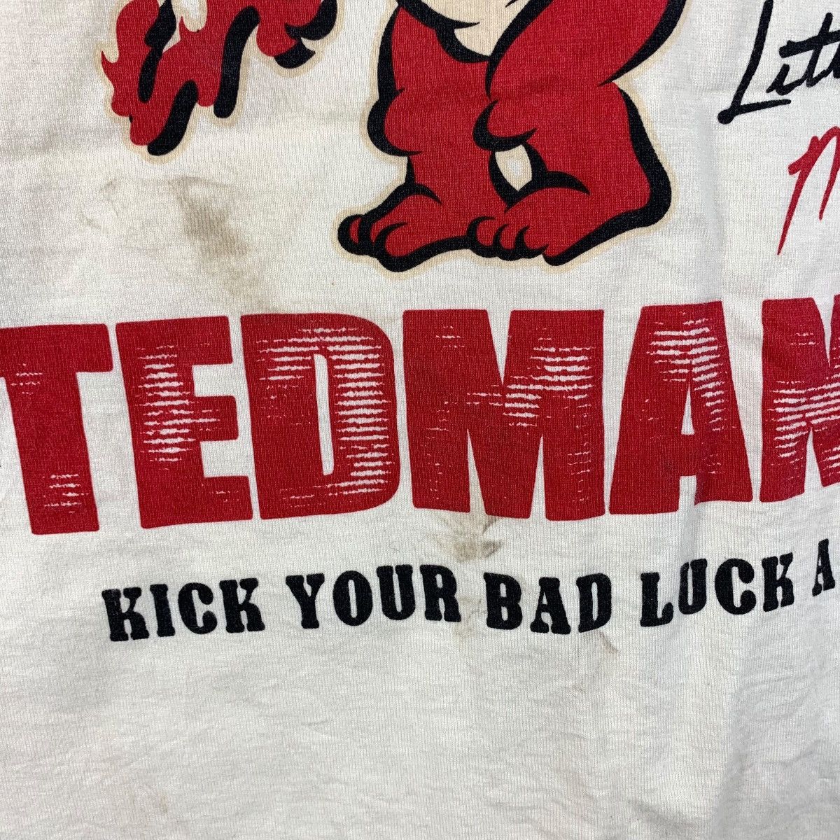 Tedman Vintage 90s Tedman's Lucky Red Devil Japanese Streetwear Tee Size US M / EU 48-50 / 2 - 12 Thumbnail