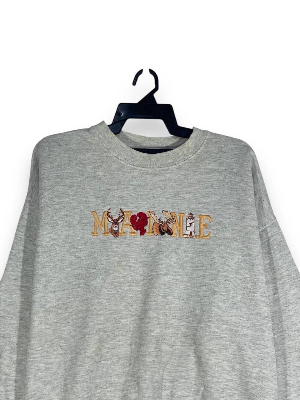 Other Vintage 90s maine us state sweatshirt pullover size XL Size US XL / EU 56 / 4 - 2 Thumbnail