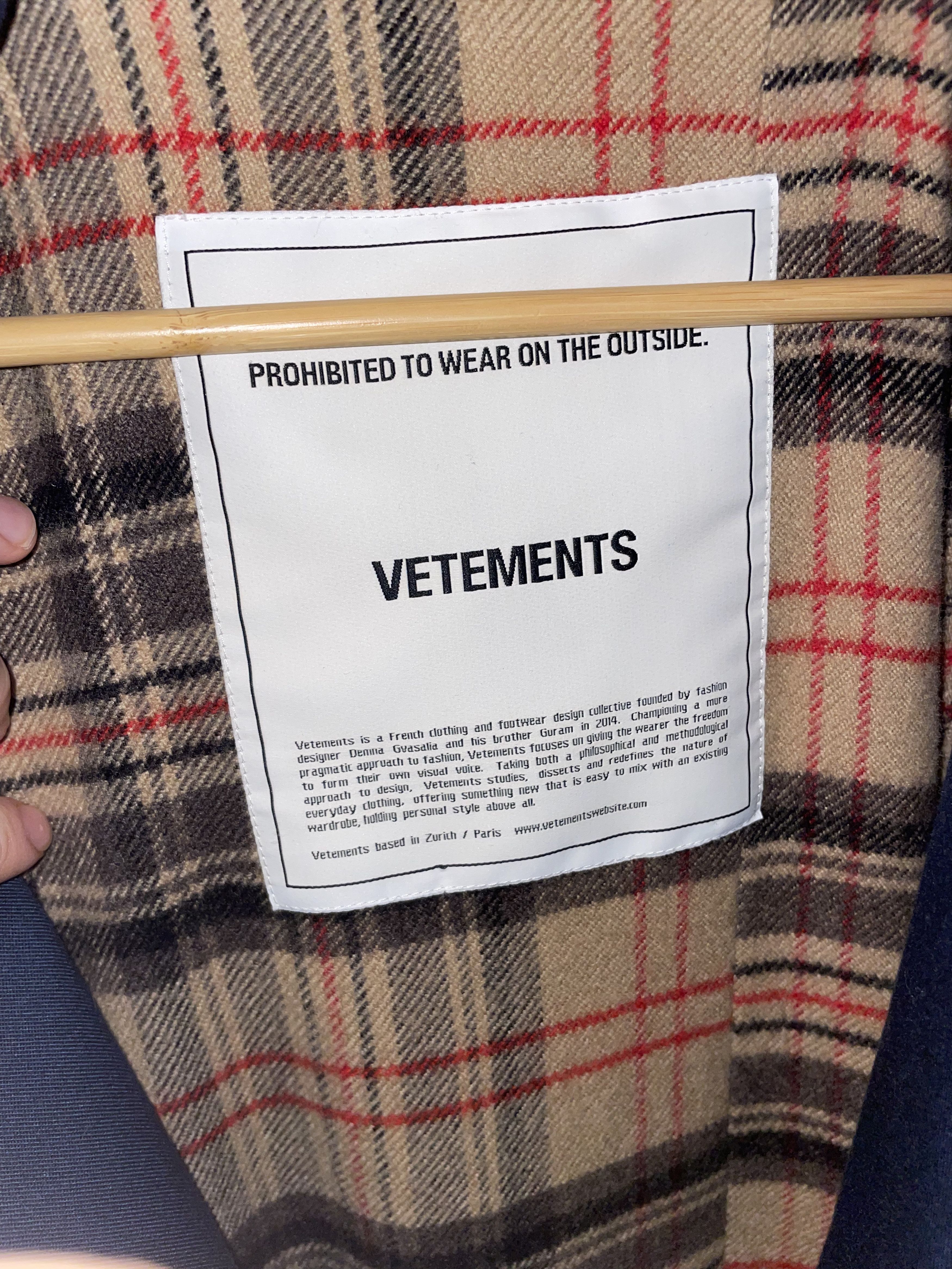 Vetements Vetements Runway Inside Out coat Size S / US 4 / IT 40 - 8 Thumbnail