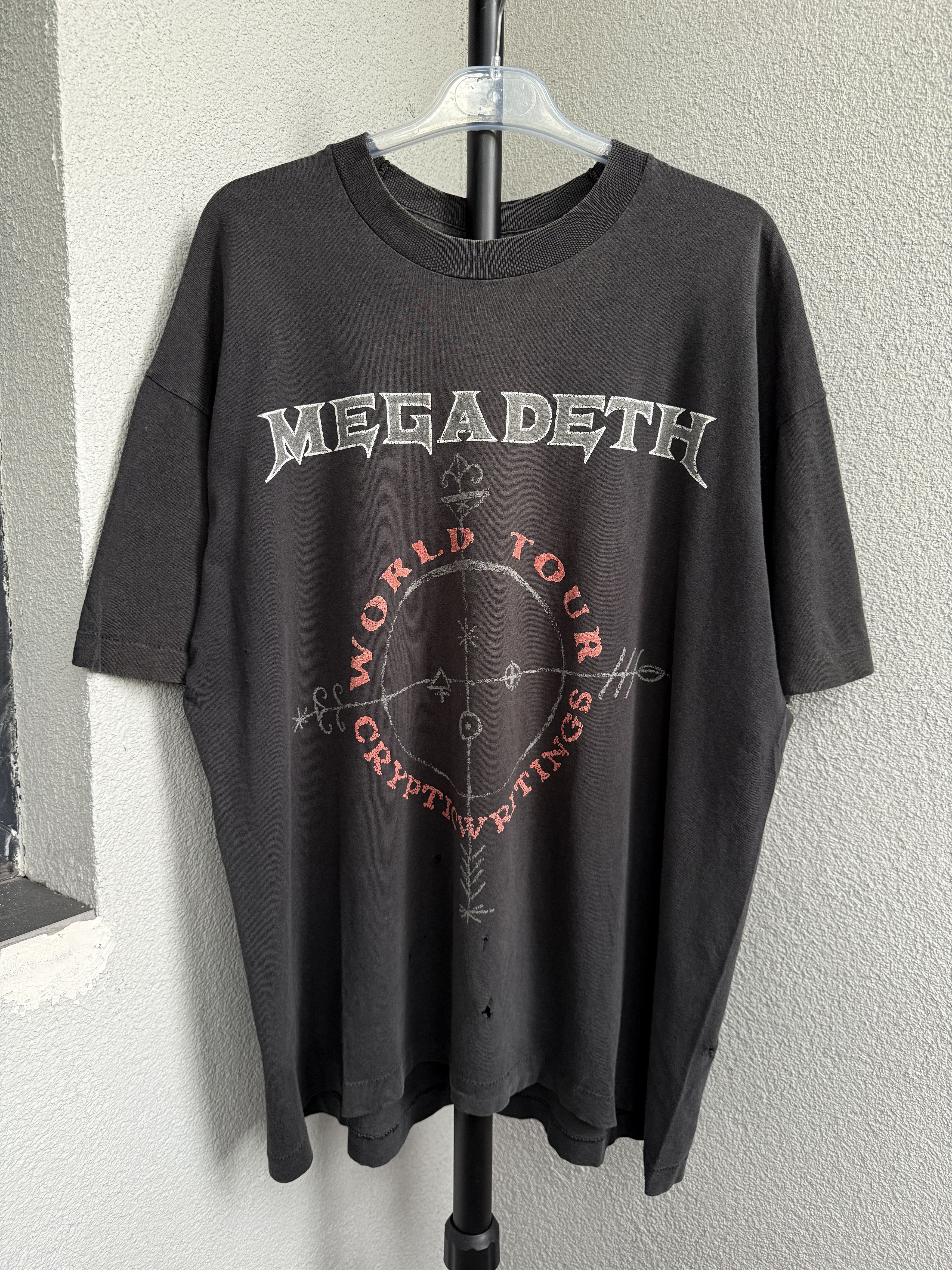Megadeth 1997 WORLD TOUR Tシャツ M EXC* RARE MISPRINT