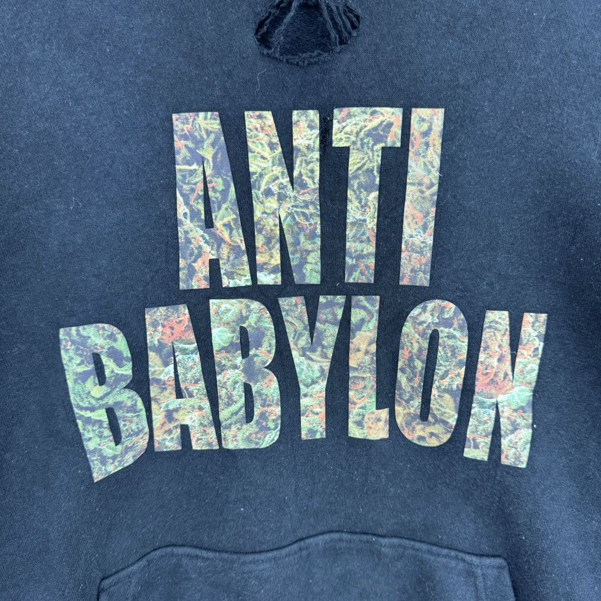 Japanese Brand × Nitraid Anti Babylon Nitraid Distressed Hoodie Sweatshirt Size US L / EU 52-54 / 3 - 3 Thumbnail