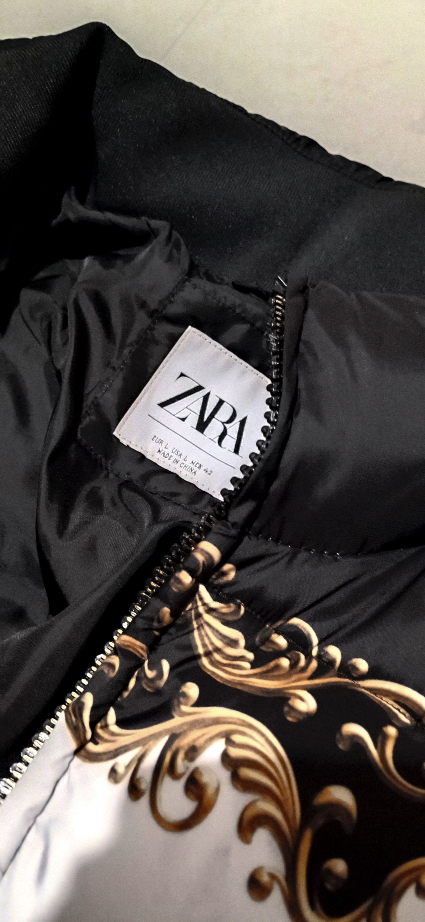 Zara ZARA Baroque-Style Printed Puffer Coat (2019) Size US L / EU 52-54 / 3 - 14 Thumbnail