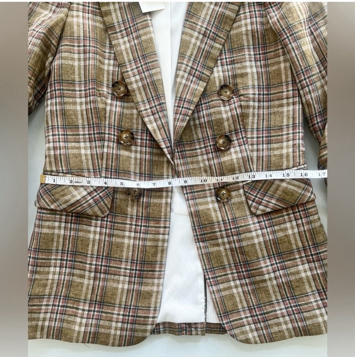 Veronica Beard Veronica Beard Beacon Plaid Dickey Blazer Jacket size 00 Size XXS / US 00 / IT 34 - 13 Thumbnail