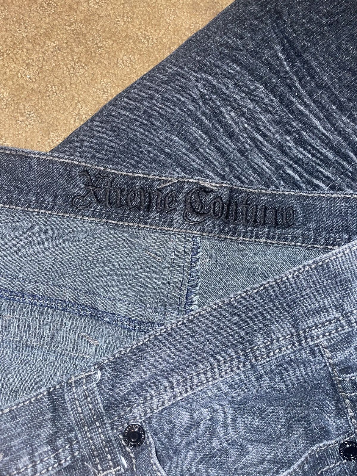 Affliction Black bootcut xtreme couture / affliction jeans Size US 36 / EU 52 - 4 Thumbnail