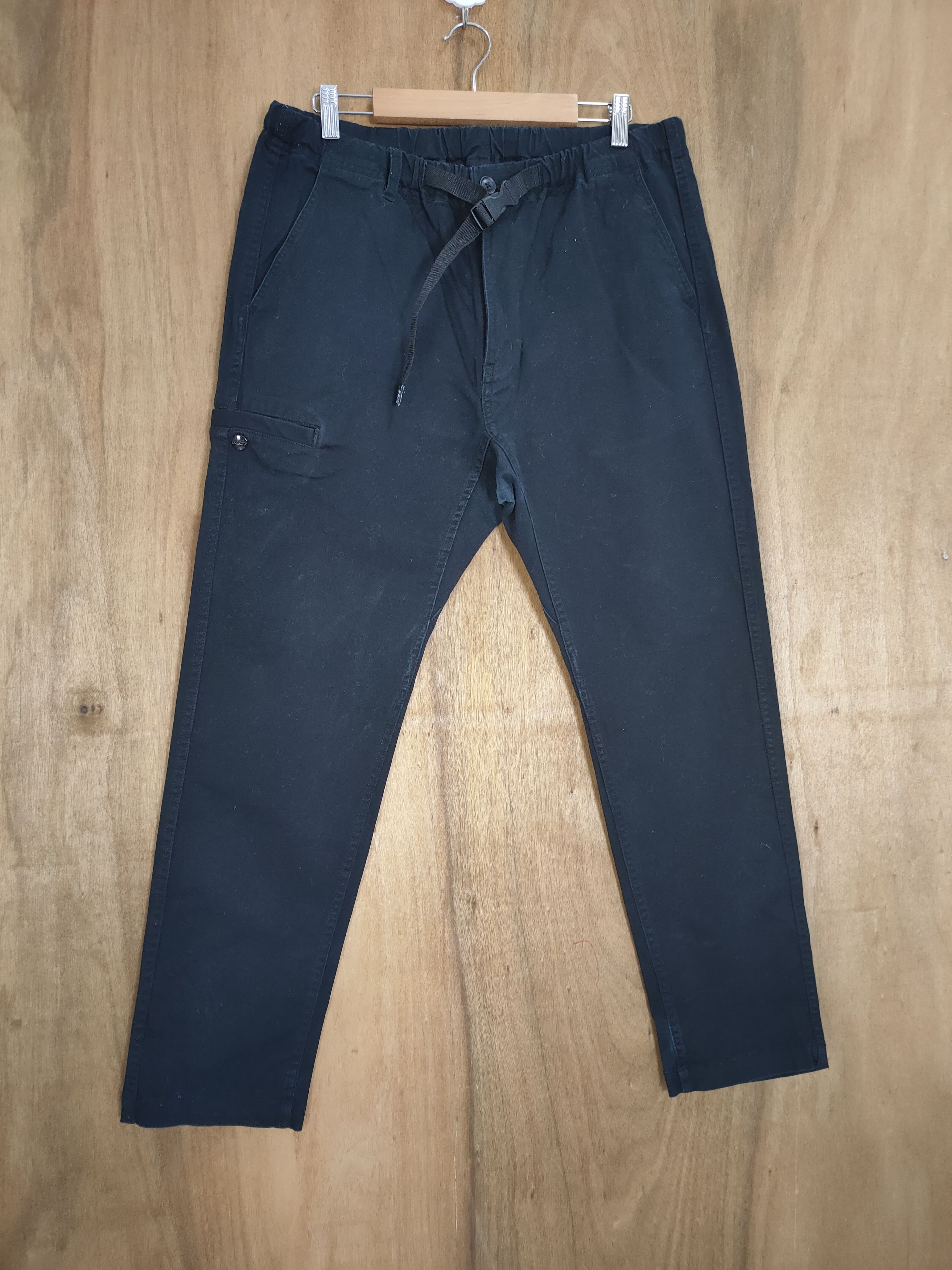 All Blacks × Japanese Brand CAM7 BUCKLE BLACK CARGO PANTS Size US 34 / EU 50 - 1 Thumbnail