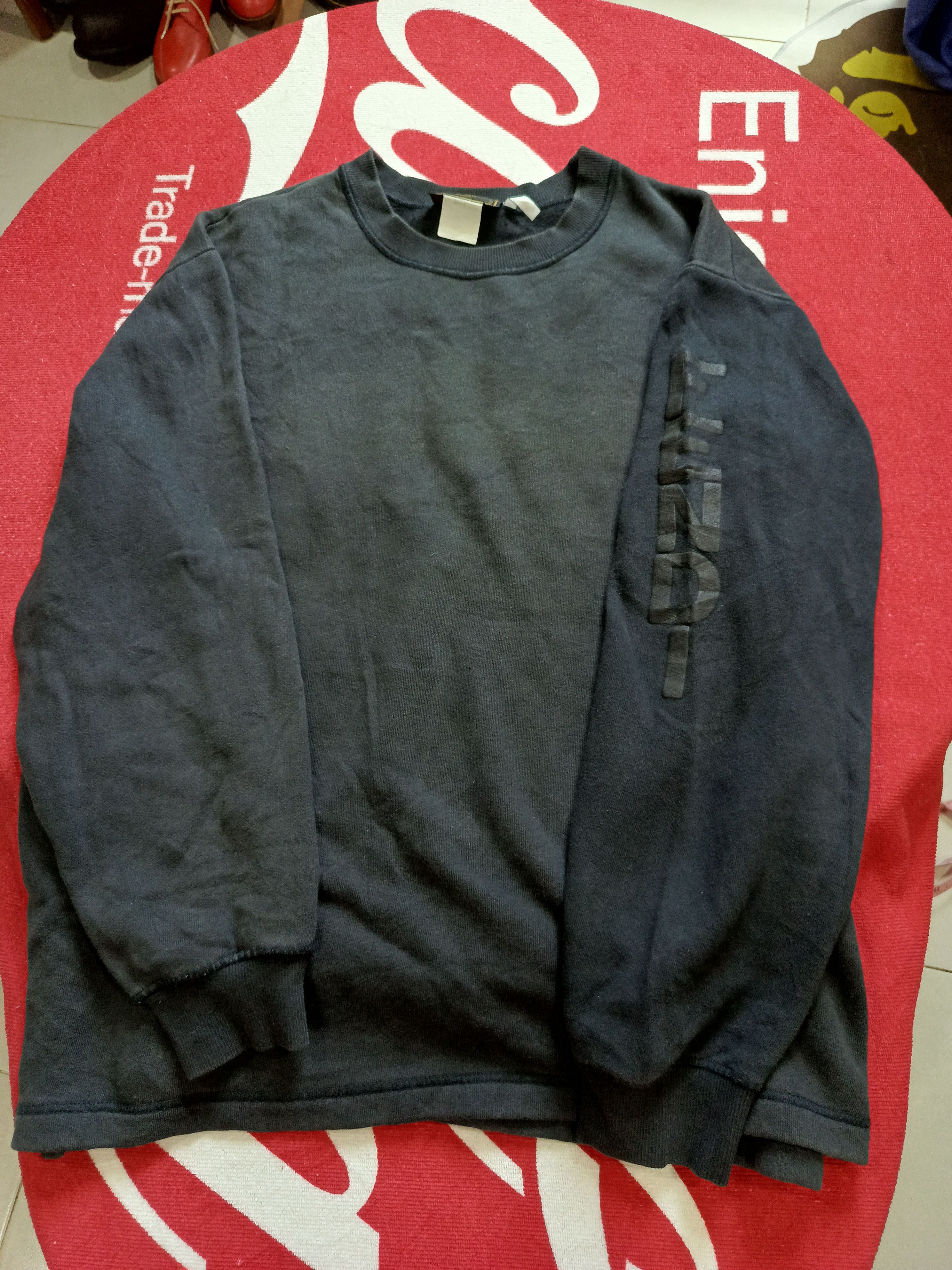 Fendi Sweatshirt fendi vintage black colour Size US XL / EU 56 / 4 - 1 Thumbnail