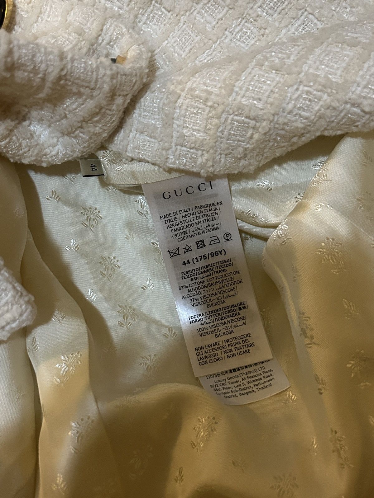 Gucci Gucci Collarless Tweed jacket size IT 44 Size M / US 6-8 / IT 42-44 - 7 Thumbnail
