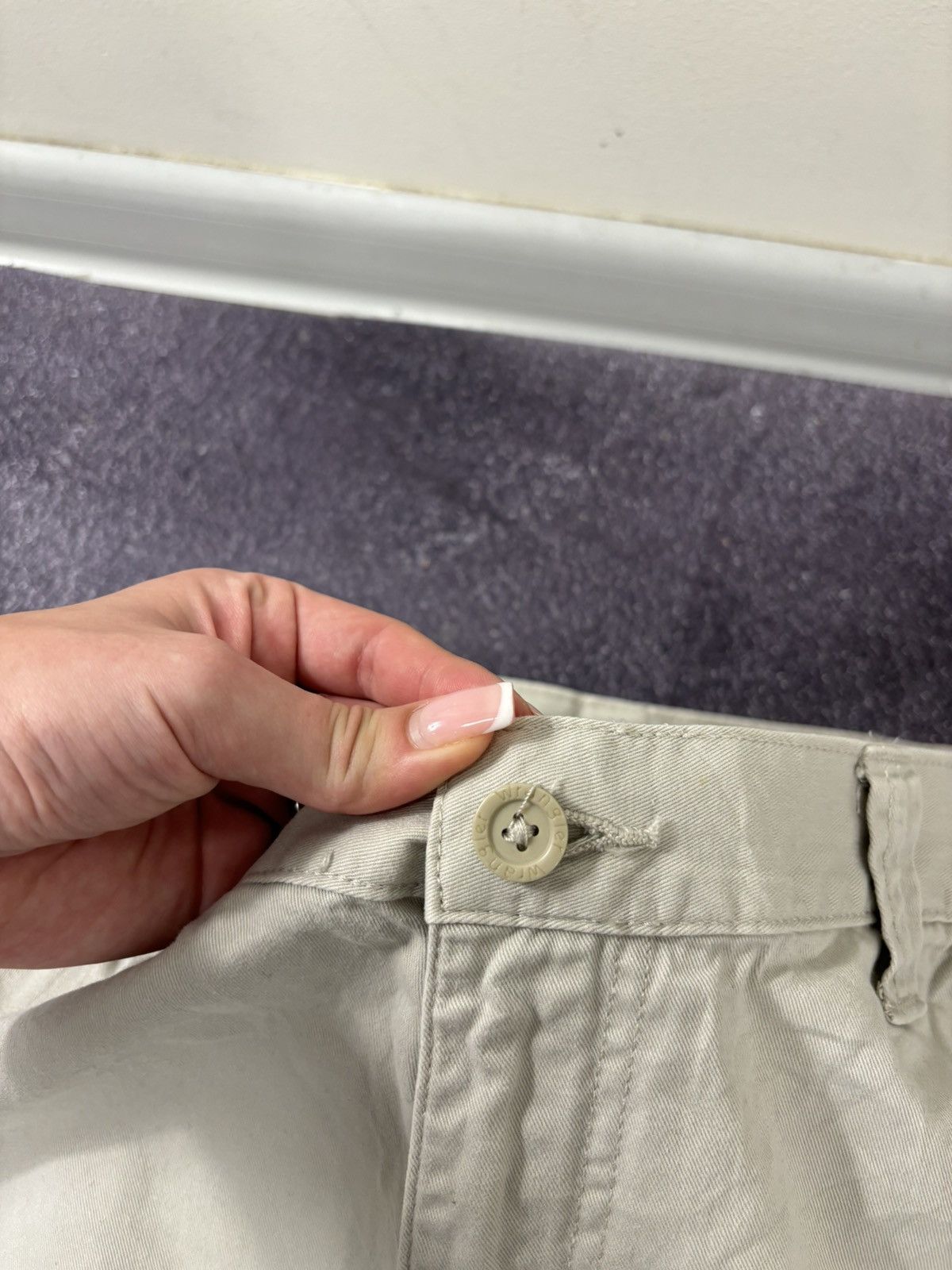 Vintage Vintage Wrangler Y2K Beige Utility Hype Baggy Cargo Shorts Size US 36 / EU 52 - 9 Thumbnail