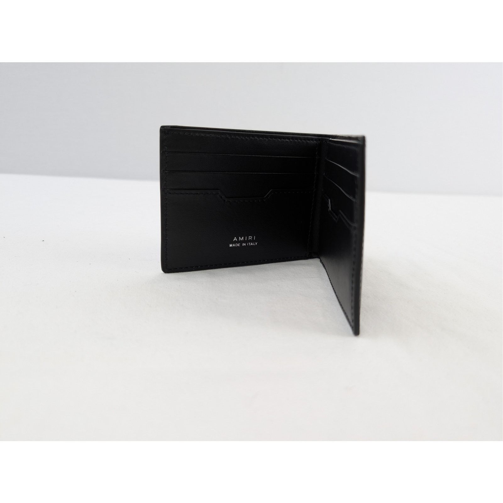 Amiri o1rshd1 Size: OS / Nappa Amiri Bifold Wallet in Black Size ONE SIZE - 8 Thumbnail