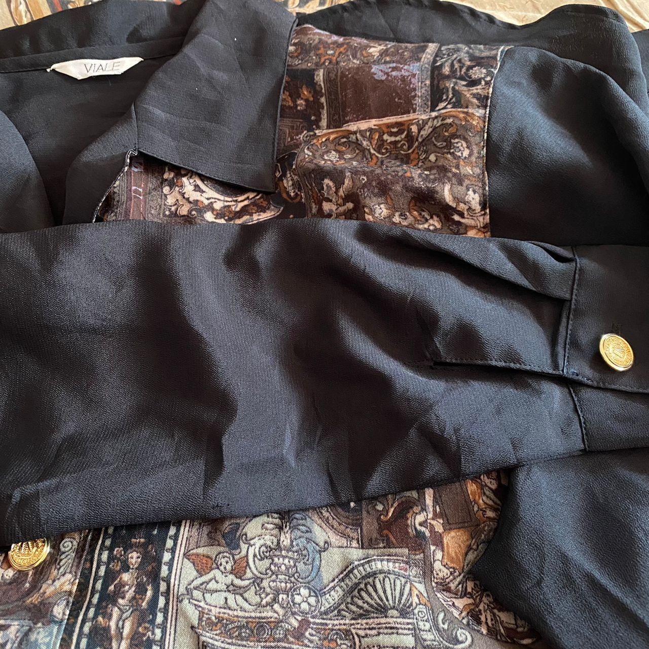 Vintage VINTAGE BLOUSE MEDIUM SIZE ABSTRACT ART DESIGN Size M / US 6-8 / IT 42-44 - 8 Thumbnail