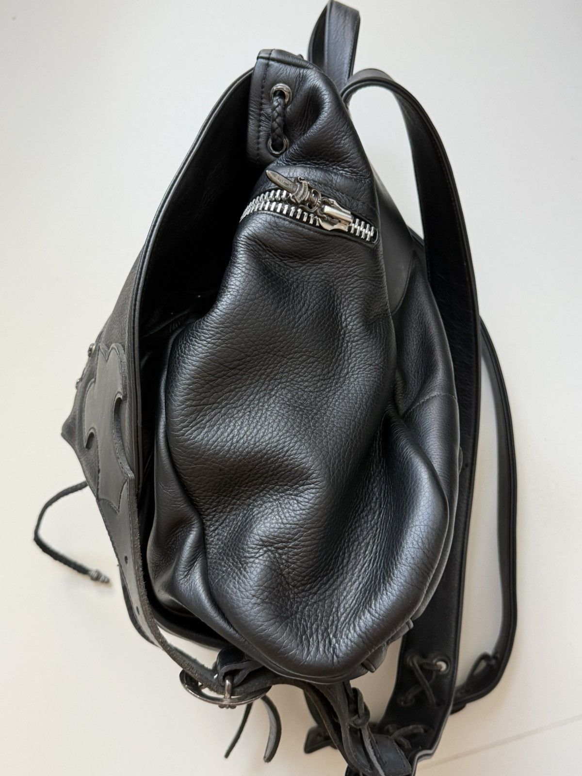 Chrome Hearts Chrome Hearts Feurknee Leather Backpack Size ONE SIZE - 5 Thumbnail