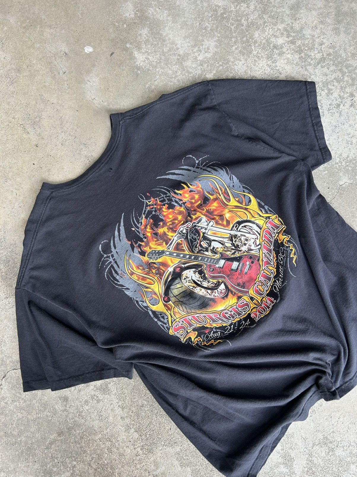 Harley Davidson × Vintage Vintage Sturgis Rally Shirt Size US XXL / EU 58 / 5 - 2 Thumbnail