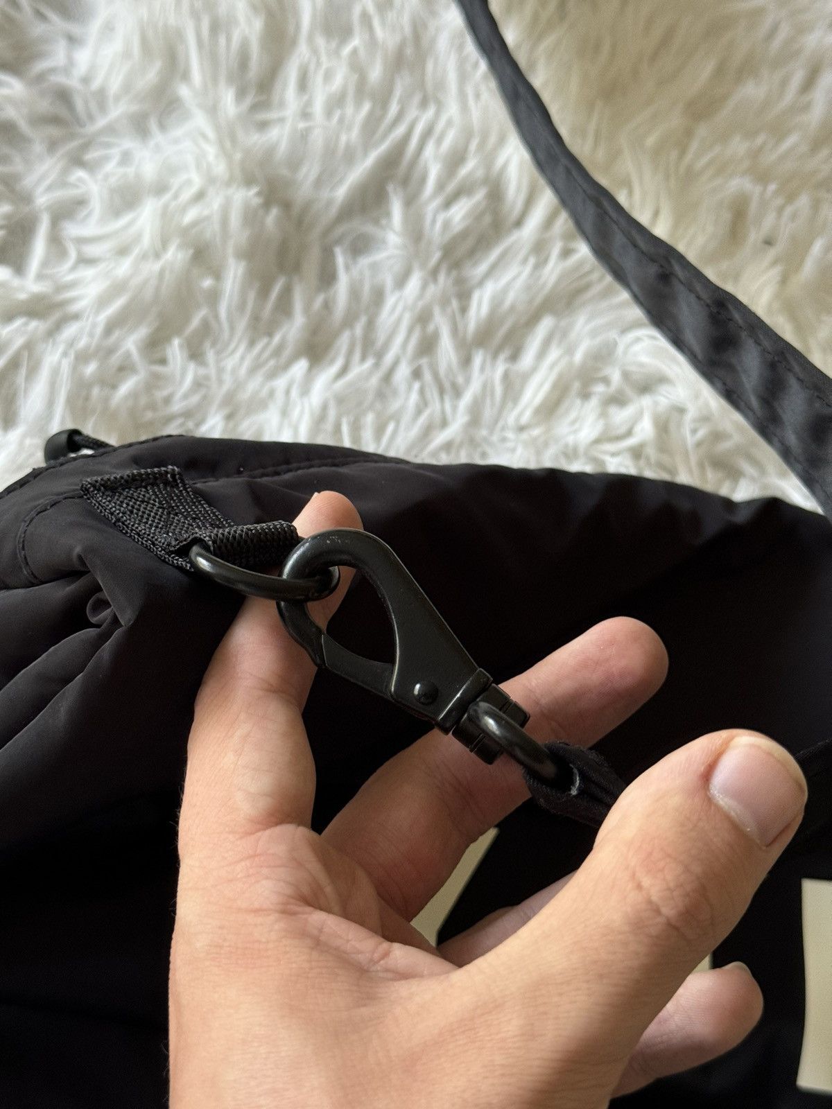 Y-3 × Yohji Yamamoto Y-3 OVERSIZED CRAZY BLACK NYLON TOTE BAG Size ONE SIZE - 7 Thumbnail