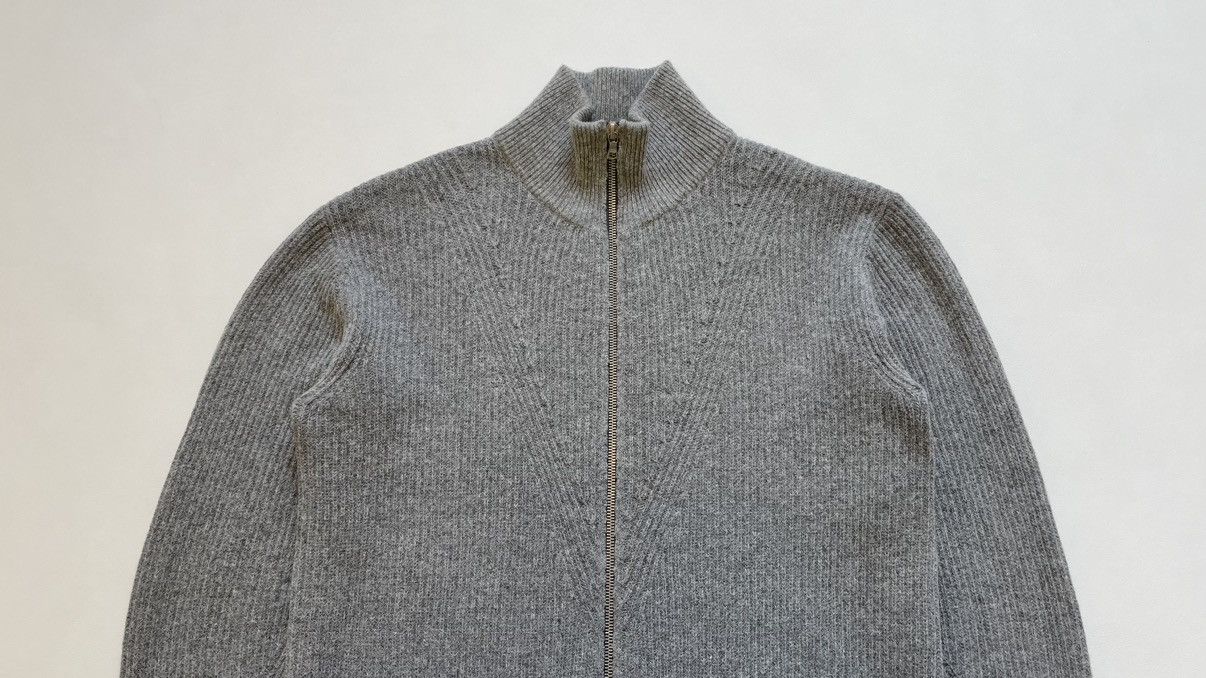 Dries Van Noten Ribbed Knit Wool Zip Drivers Cardigan Size US S / EU 44-46 / 1 - 4 Thumbnail