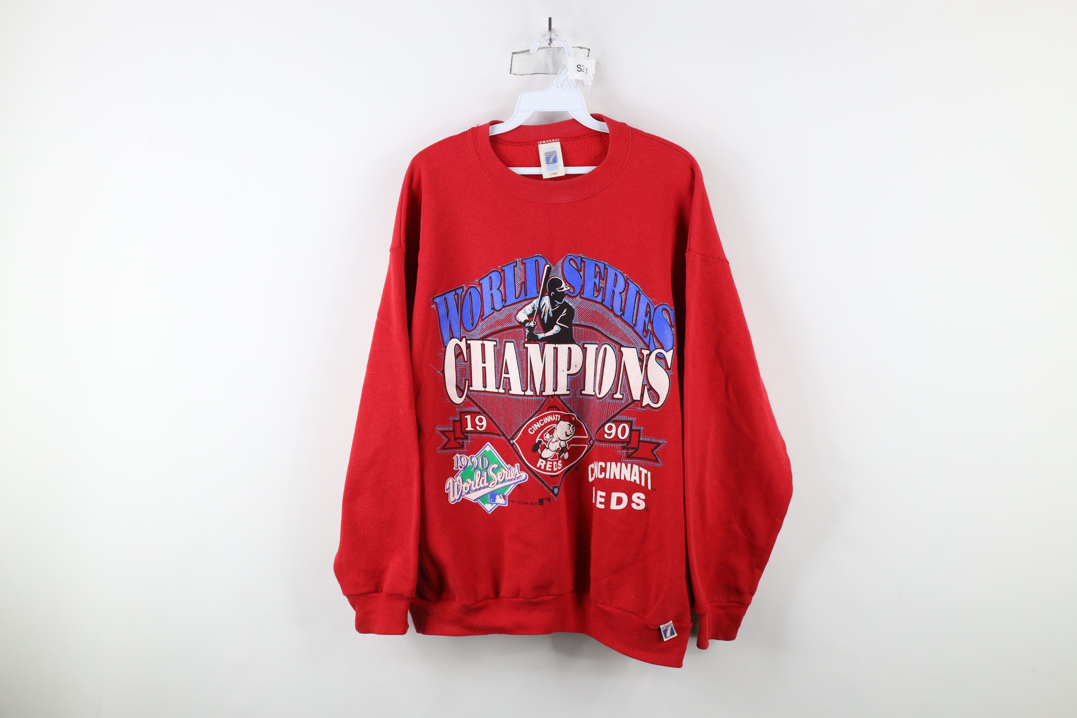 Vintage Vintage Champs Cincinnati Reds Baseball Sweatshirt USA Red Size US XL / EU 56 / 4 - 1 Thumbnail