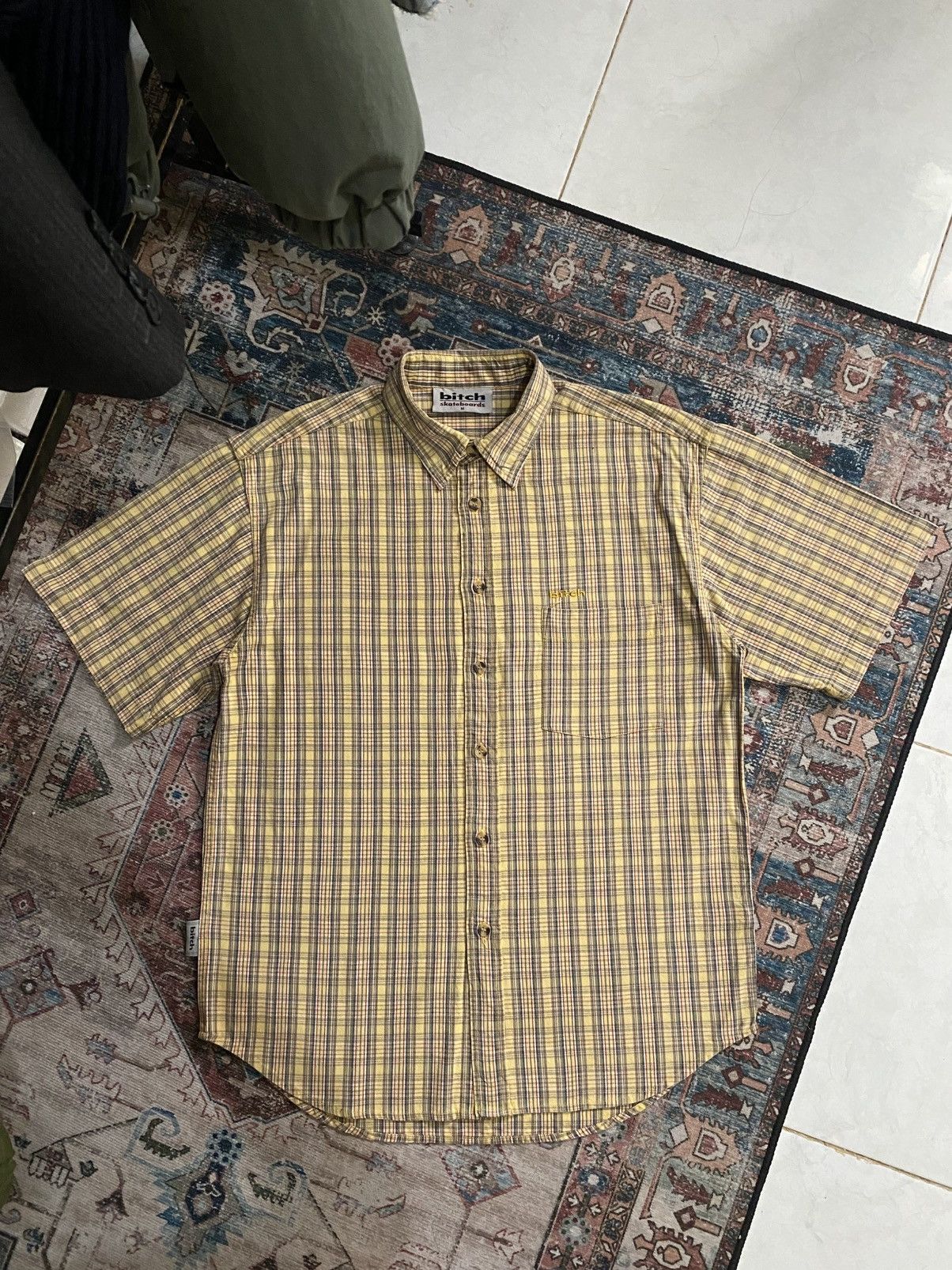 Vintage Bitch Skateboard plaid shirt Size US M / EU 48-50 / 2 - 1 Thumbnail