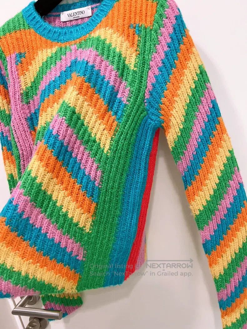 Valentino Valentino Color-blocked sweater knitwear Size S / US 4 / IT 40 - 4 Thumbnail