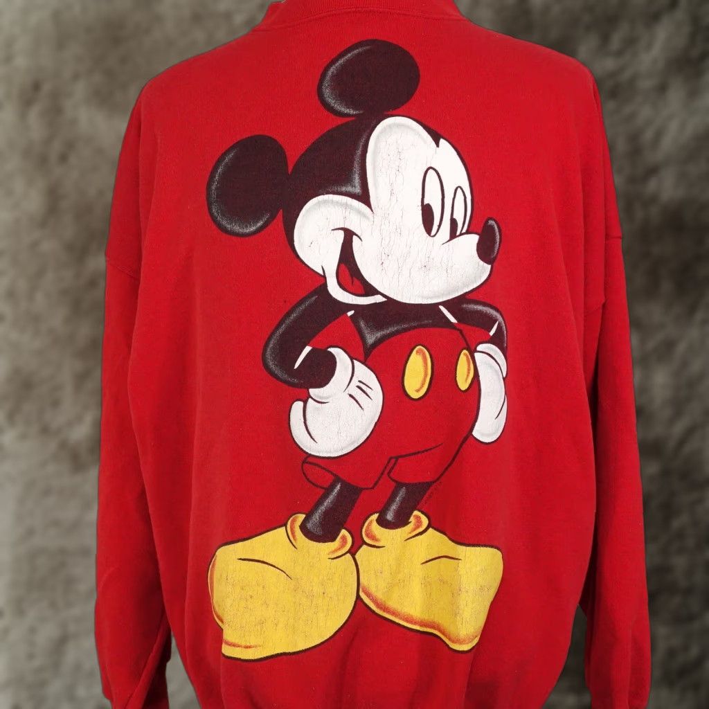 Mickey Unlimited VINTAGE Mickey Unlimited Sweatshirt Crew Neck 90s Red 2XL Unisex Adults Graphic Print Cotton Blend Mens Womens Boys Girls Size US XXL / EU 58 / 5 - 1 Thumbnail