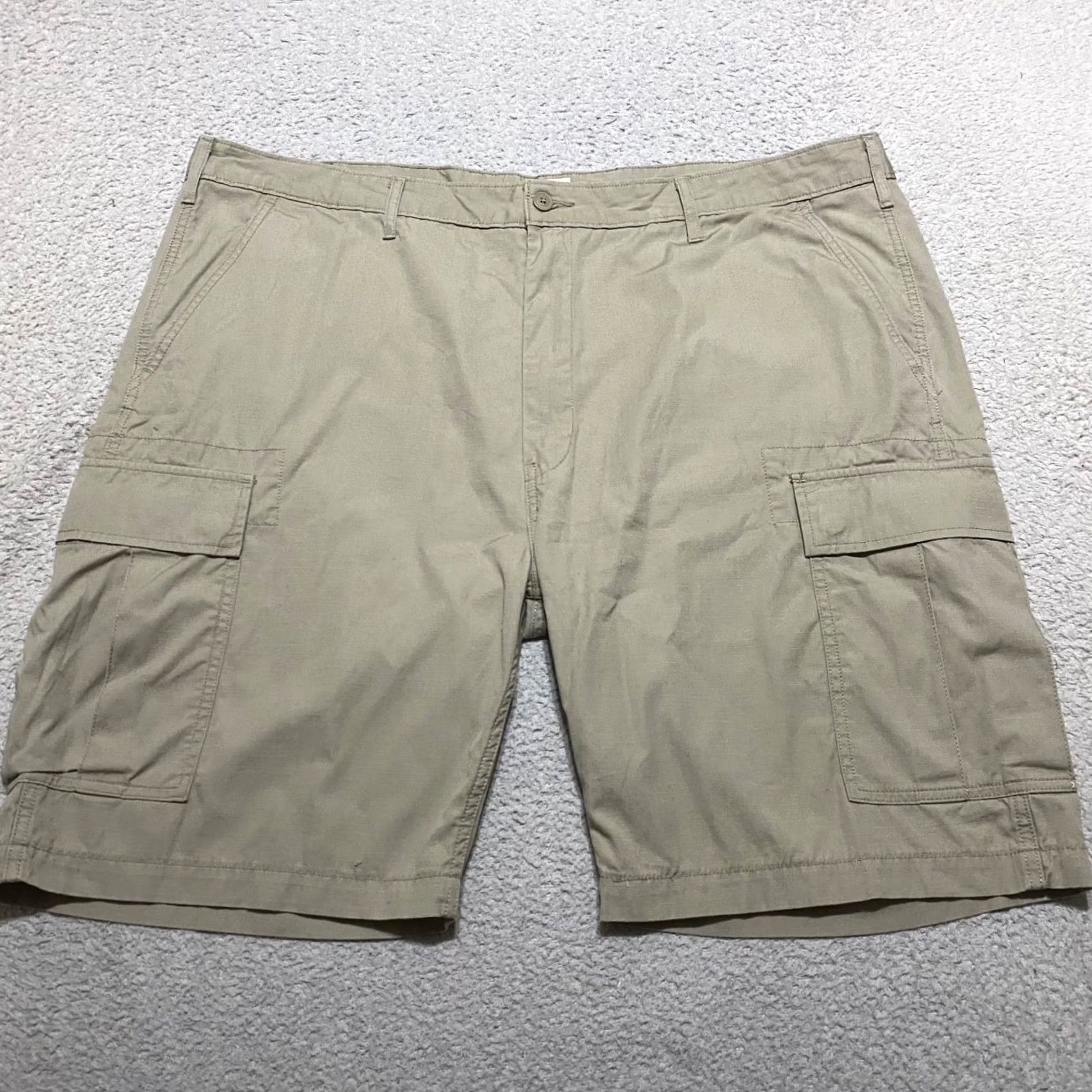 Levi's New title: Levi'S Cargo Mens 46 Shorts Beige Ripstop Utility Outdoor Inseam 9" - Authentic Size US 30 / EU 46 - 2 Thumbnail