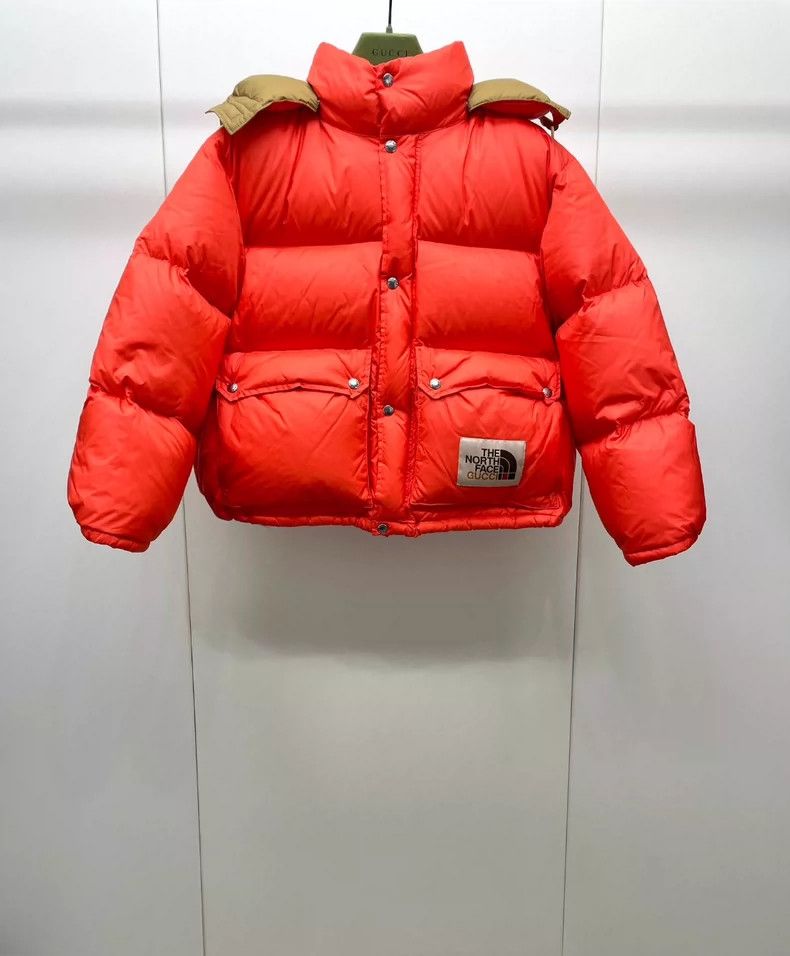 Gucci Gucci North co-branded orange-red down jacket 2504-Nextarro Size US S / EU 44-46 / 1 - 1 Thumbnail